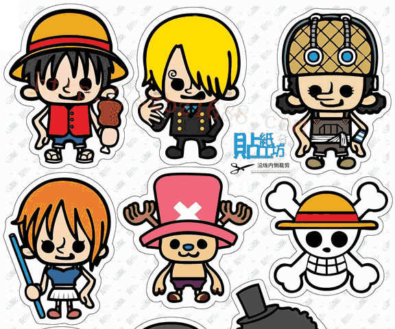 卡通不干膠貼紙