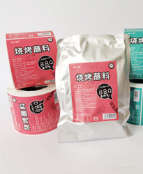 燒烤蘸醬_食品卷筒不干膠標(biāo)簽